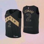 Kid's Toronto Raptors Kawhi Leonard NO 2 City 2018 Black Jersey