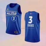 Men's All Star 2021 Los Angeles Lakers Anthony Davis NO 3 Blue Jersey