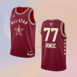 Men's All Star 2024 Dallas Mavericks Luka Doncic NO 77 Red Jersey