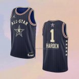 Men's All Star 2024 Los Angeles Clippers James Harden NO 1 Blue Jersey