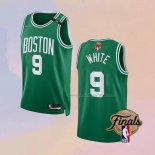 Men's Boston Celtics Derrick White NO 9 Icon 2022 NBA Finals Green Jersey