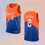 Men's Cleveland Cavaliers Collin Sexton NO 2 City Edition Blue Jersey