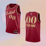 Men's Cleveland Cavaliers Customize City 2023-24 Red Jersey