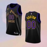 Men's Los Angeles Lakers Customize City 2023-24 Black Jersey