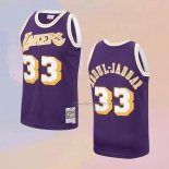 Men's Los Angeles Lakers Kareem Abdul-jabbar NO 33 Mitchell & Ness 1983-84 Purple Jersey