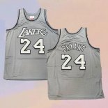 Men's Los Angeles Lakers Kobe Bryant NO 24 Mitchell & Ness 1996-97 Gray Jersey