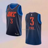 Men's Oklahoma City Thunder Chris Paul NO 3 Statement Blue Jersey