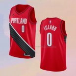 Men's Portland Trail Blazers Damian Lillard NO 0 Statement Red Jersey