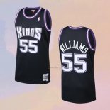Men's Sacramento Kings Jason Williams NO 55 Mitchell & Ness 2001-02 Black Jersey