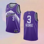 Men's Utah Jazz Keyonte George NO 3 City 2023-24 Purple Jersey