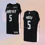 Men's Washington Wizards Bobby Portis NO 5 City 2018-19 Black Jersey