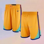 Golden State Warriors City Yellow Shorts