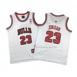 Kid's Chicago Bulls Michael Jordan NO 23 White Jersey