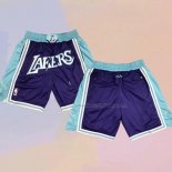 Los Angeles Lakers City Just Don 2021-22 Purple Shorts