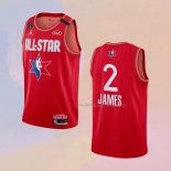 Men's All Star 2020 Los Angeles Lakers LeBron James NO 2 Red Jersey