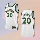 Men's Boston Celtics Jd Davison NO 20 City 2023-24 White Jersey