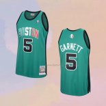 Men's Boston Celtics Kevin Garnett NO 5 Mitchell & Ness Green Jersey