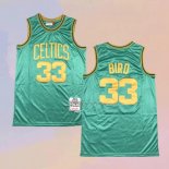 Men's Boston Celtics Larry Bird NO 33 Mitchell Ness 1985-86 Green Jersey