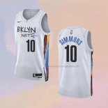 Men's Brooklyn Nets Ben Simmons NO 10 City 2022-23 White Jersey