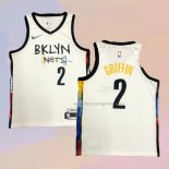 Men's Brooklyn Nets Blake Griffin NO 2 City 2020-21 White Jersey