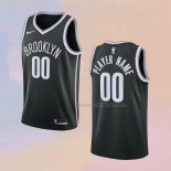 Men's Brooklyn Nets Customize Icon 2020-21 Black Jersey