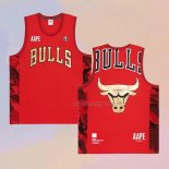 Men's Chicago Bulls x AAPE Red Jersey