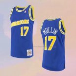 Men's Golden State Warriors Chris Mullin NO 17 Mitchell & Ness 1993-94 Blue Jersey