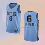 Men's Memphis Grizzlies Kenneth Lofton JR. NO 6 Statement 2022-23 Blue Jersey