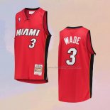 Men's Miami Heat Dwyane Wade NO 3 Mitchell & Ness 2005-06 Red Jersey