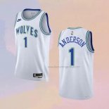 Men's Minnesota Timberwolves Kyle Anderson NO 1 Classic 2023-24 White Jersey