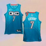 Men's Oklahoma City Thunder Carmelo Anthony NO 7 City 2018-19 Blue Jersey