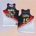 Men's Toronto Raptors Vince Carter NO 15 Mitchell & Ness Black Red Jersey