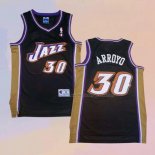 Men's Utah Jazz Carlos Arroyo NO 30 Throwback Black Jersey