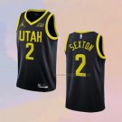 Men's Utah Jazz Collin Sexton NO 2 Statement 2022-23 Black Jersey