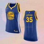 Women's Golden State Warriors Kevin Durant NO 30 Icon 2017-18 Blue Jersey