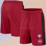 Detroit Pistons 75th Anniversary Red Shorts