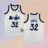 Kid's Orlando Magic Shaquille O'neal NO 32 Mitchell & Ness 1993-94 White Jersey