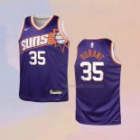 Kid's Phoenix Suns Kevin Durant NO 35 Icon 2023-24 Purple Jersey
