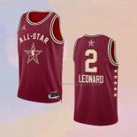 Men's All Star 2024 Los Angeles Clippers Kawhi Leonard NO 2 Red Jersey
