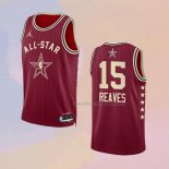 Men's All Star 2024 Los Angeles Lakers Austin Reaves NO 15 Red Jersey