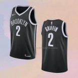 Men's Brooklyn Nets Blake Griffin NO 2 Icon 2020-21 Black Jersey