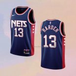 Men's Brooklyn Nets James Harden NO 13 City 2021-22 Blue Jersey