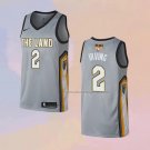 Men's Cleveland Cavaliers Kyrie Irving NO 2 City 2018 Gray Jersey