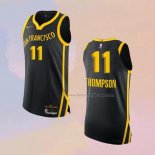Men's Golden State Warriors Klay Thompson NO 11 City Authentic 2023-24 Black Jersey