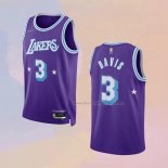 Men's Los Angeles Lakers Anthony Davis NO 3 City Edition 2021-22 Purple Jersey