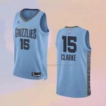 Men's Memphis Grizzlies Brandon Clarke NO 15 Statement 2022-23 Blue Jersey