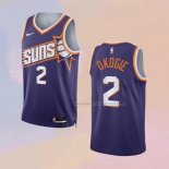 Men's Phoenix Suns Josh Okogie NO 2 Icon 2023-24 Purple Jersey