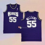 Men's Sacramento Kings Jason Williams NO 55 Throwback Purple Jersey