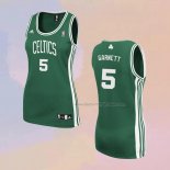 Women's Boston Celtics Kevin Garnett NO 5 Icon Green Jersey