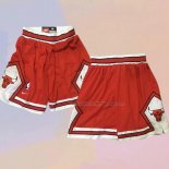 Chicago Bulls Just Don Red Shorts2